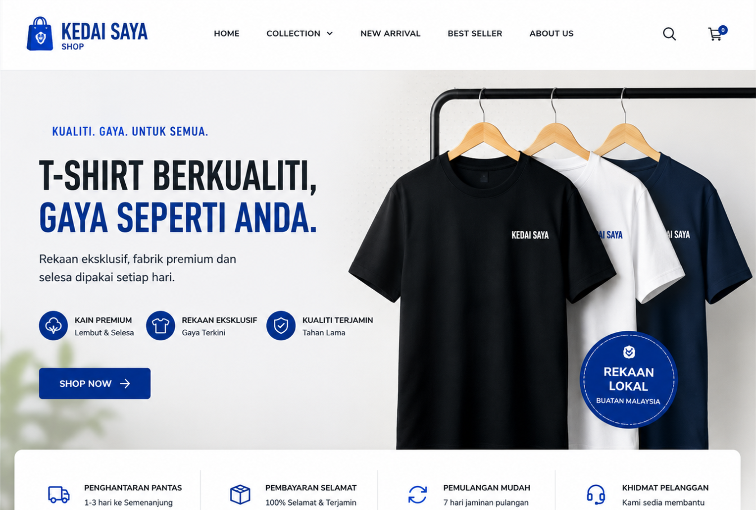 AI Online Store / Landing Page SAYAJUAL.AI